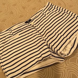 Gap Short Shorts, Blue & White Striped Chino, 100% Cotton, 4